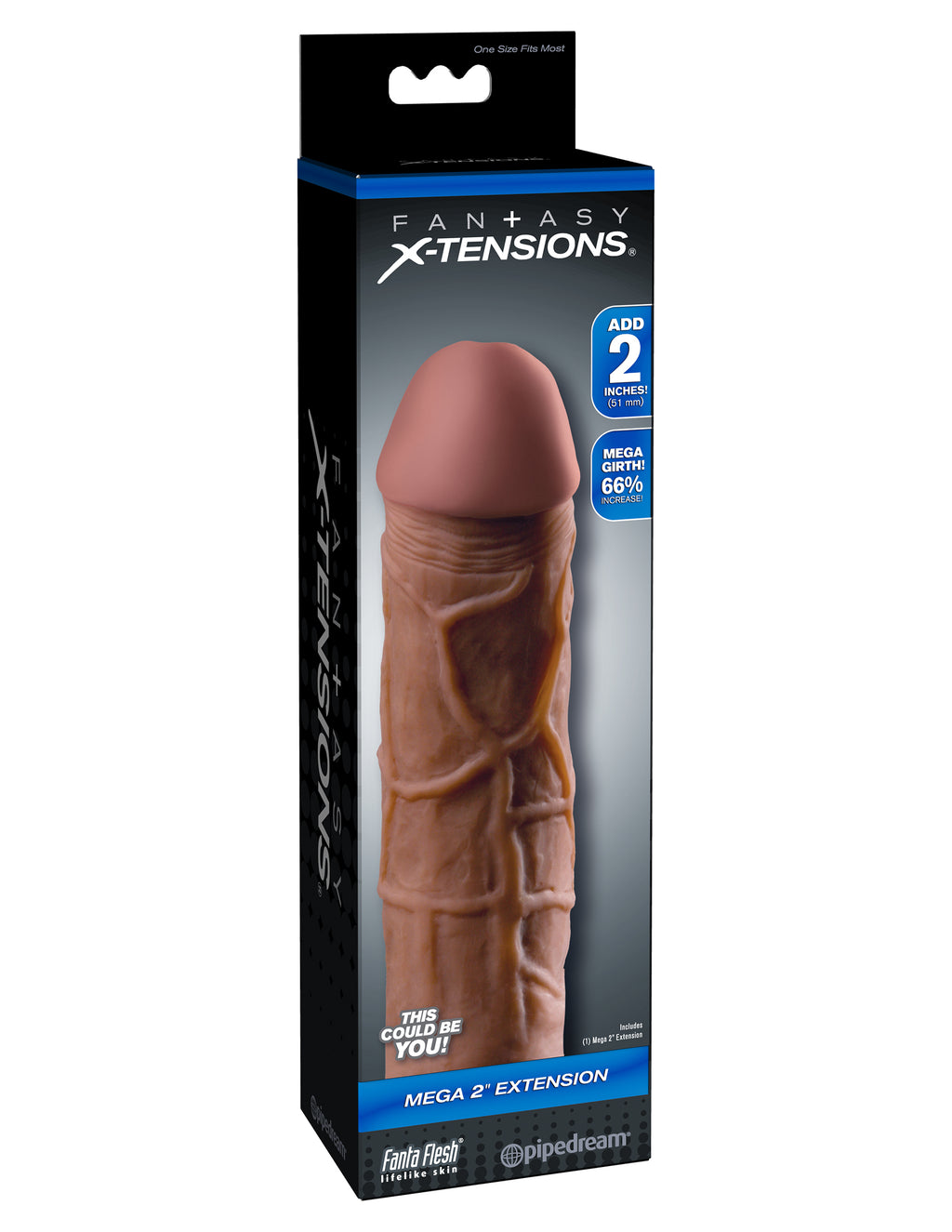 Fantasy X-Tension Mega 2-Inch Extension by Pipedream from LoveMart Co.