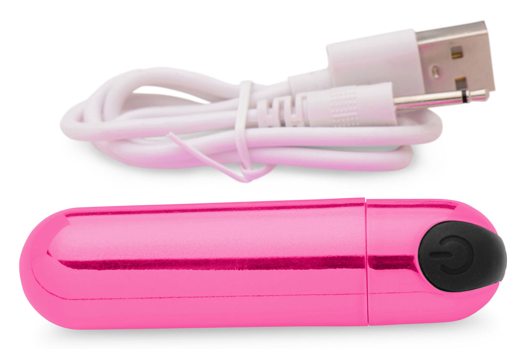 10x Rechargeable Vibrating Metallic Bullet by XR Brands from LoveMart Co.