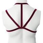 Gender Fluid Sugar Coated Harness - Small/large - Raspberry by Voodoo Toys from LoveMart Co.