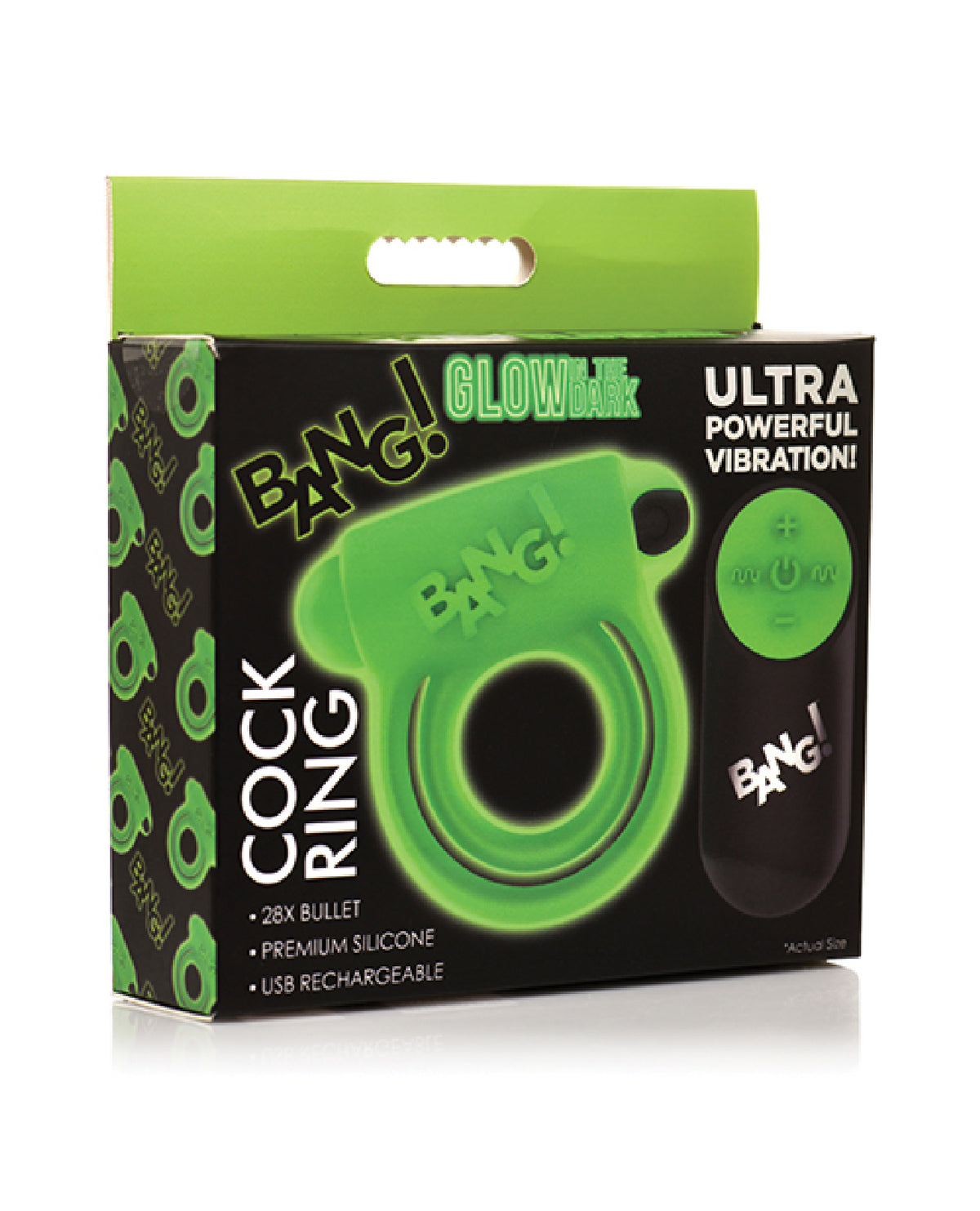 Glow in the Dark Cock Ring by XR Brands from LoveMart Co.