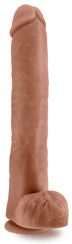 Au Naturel - Daddy - 14 Inch Dildo - Mocha by Blush from LoveMart Co.