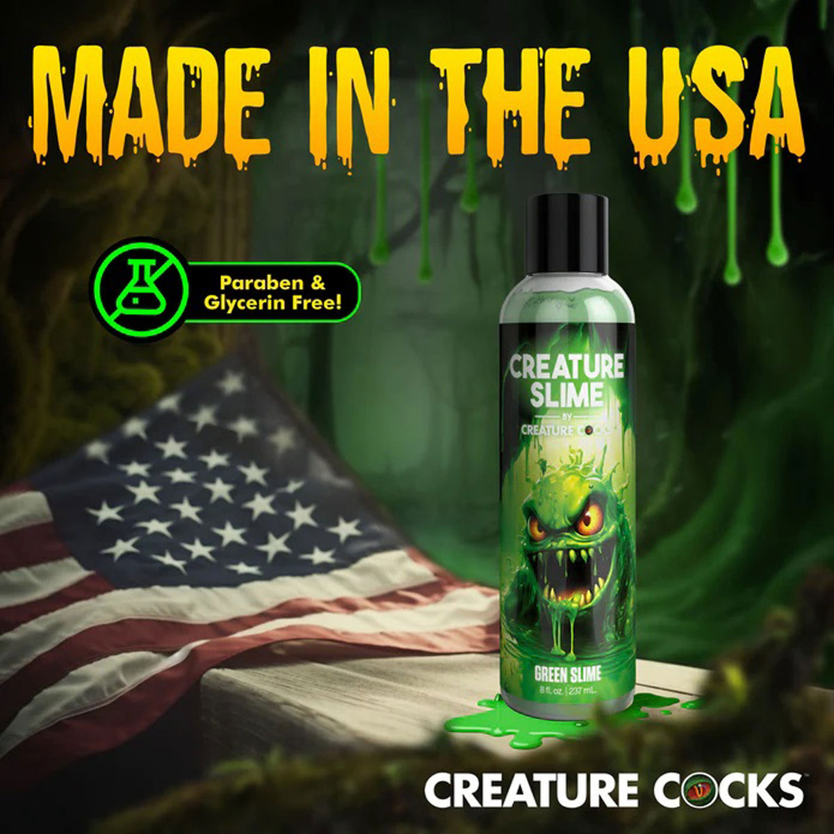 8oz Creature Slime Slime Water-Based - Lubricant by XR Brands from LoveMart Co.