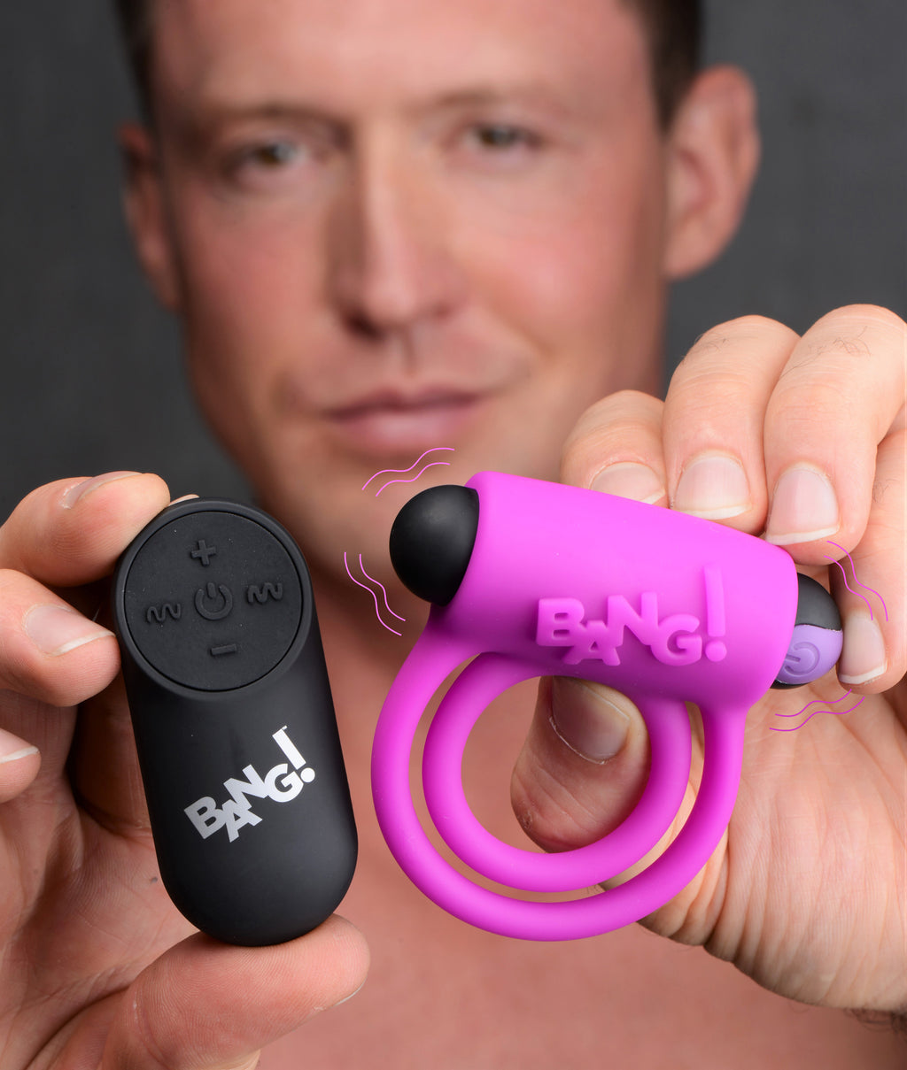 Bang - Silicone Cock Ring and Bullet With Remote Control by XR Brands from LoveMart Co.