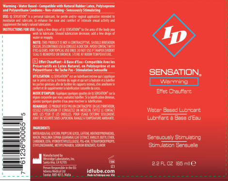 ID Sensations 2.2 Oz. by ID - Lubricants from LoveMart Co.