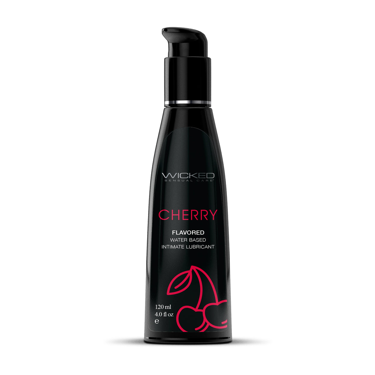 Cherry Flavored Water Based Intimate Lubricant - 4 Fl. Oz. by Wicked Sensual Care from LoveMart Co.