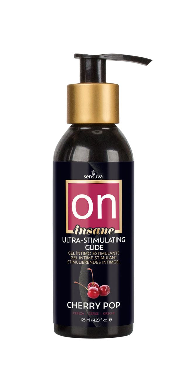 On Insane Ultra-Stimulating Personal Moisturizer - 4oz Cherry Pop by Sensuva from LoveMart Co.