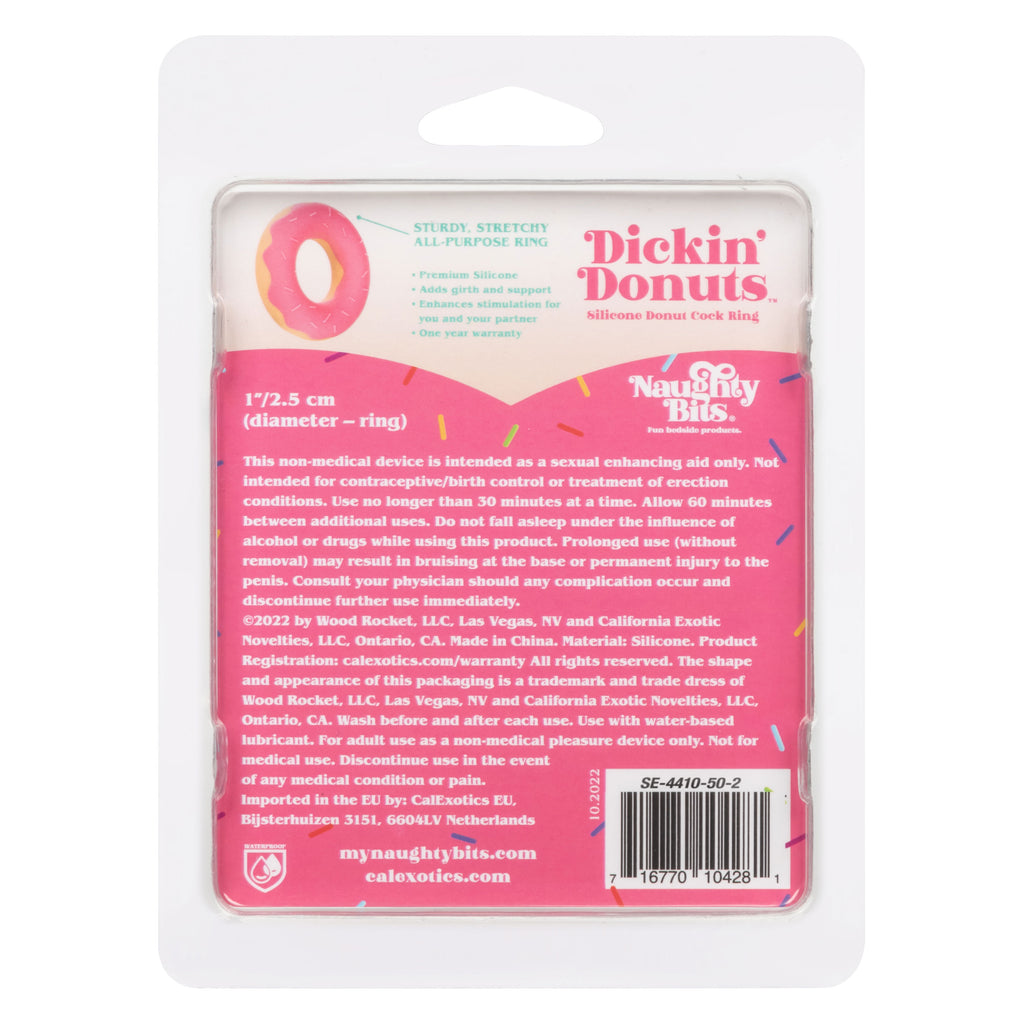 Naughty Bits Dickin Donuts Silicone Donut Cock Ring by CalExotics from LoveMart Co.