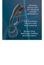 Red Dot Vibrating Cock Ring V1 With Remote - Black/red by Icon Brands from LoveMart Co.