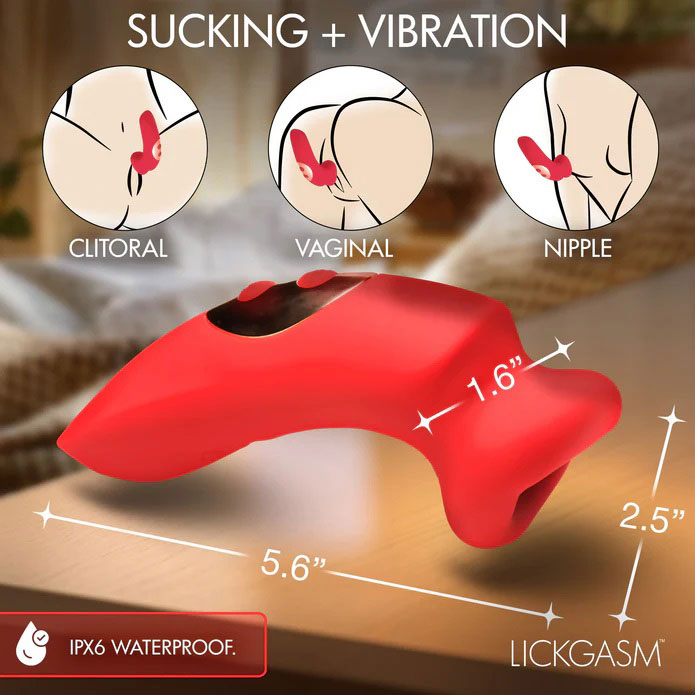 Plump Kiss Sucking and Vibrating Clitoral Stimulator by XR Brands from LoveMart Co.