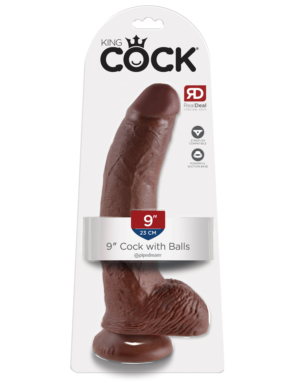 King Cock 9-Inch Cock With Balls by Pipedream from LoveMart Co.