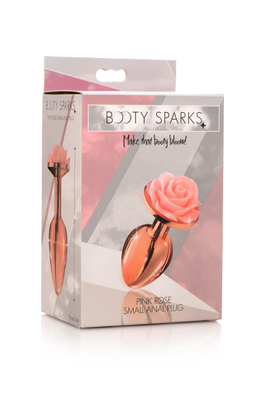 Pink Rose Anal Plug - Small by XR Brands from LoveMart Co.