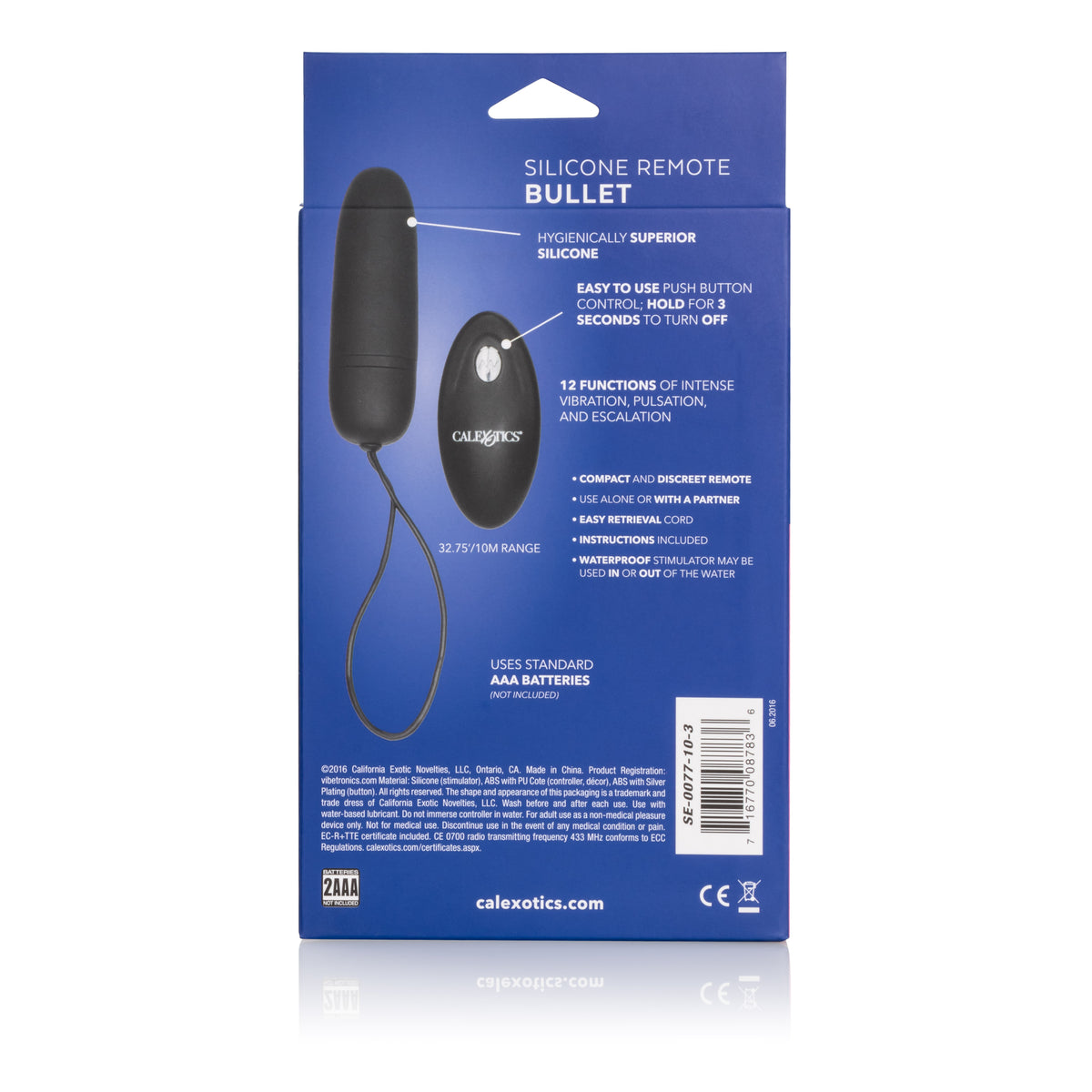 Silicone Remote Bullet by CalExotics from LoveMart Co.