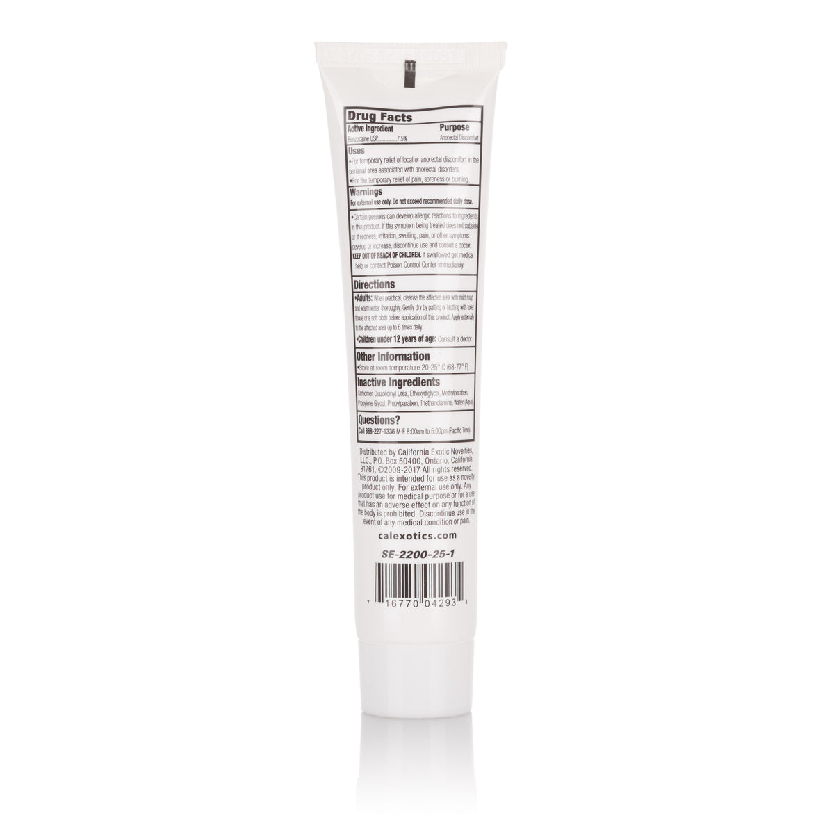 Tush-Eze Gel Bulk 1.5 Oz / 44 ml by CalExotics from LoveMart Co.