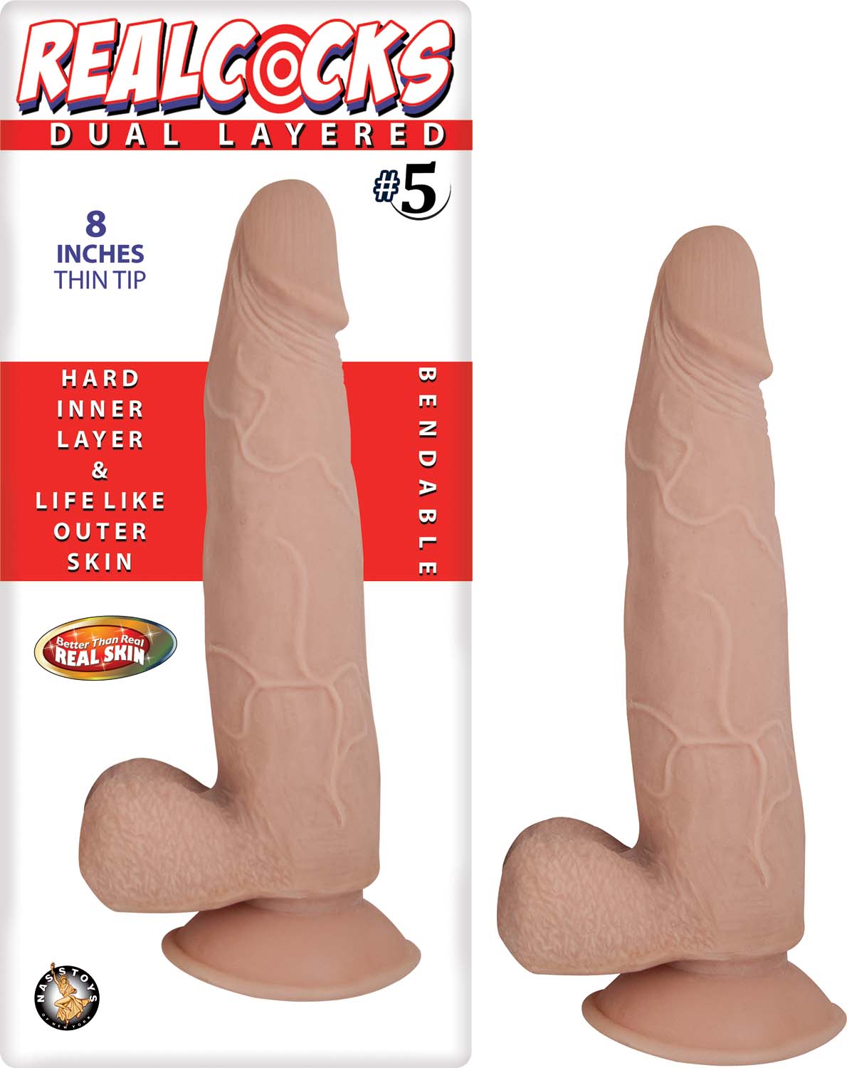 Realcocks Dual Layered #5 - Flesh by Nasstoys from LoveMart Co.