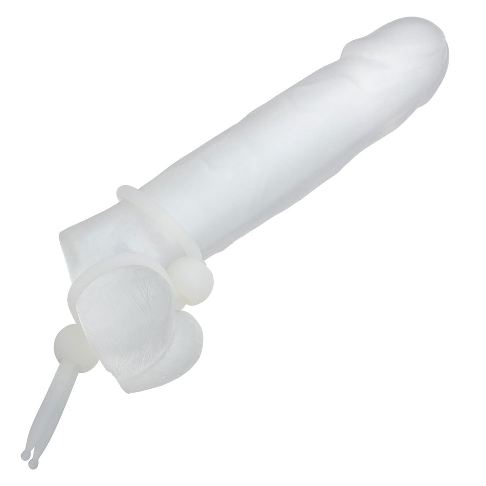 Alpha Liquid Silicone Dual Lasso - Natural by CalExotics from LoveMart Co.