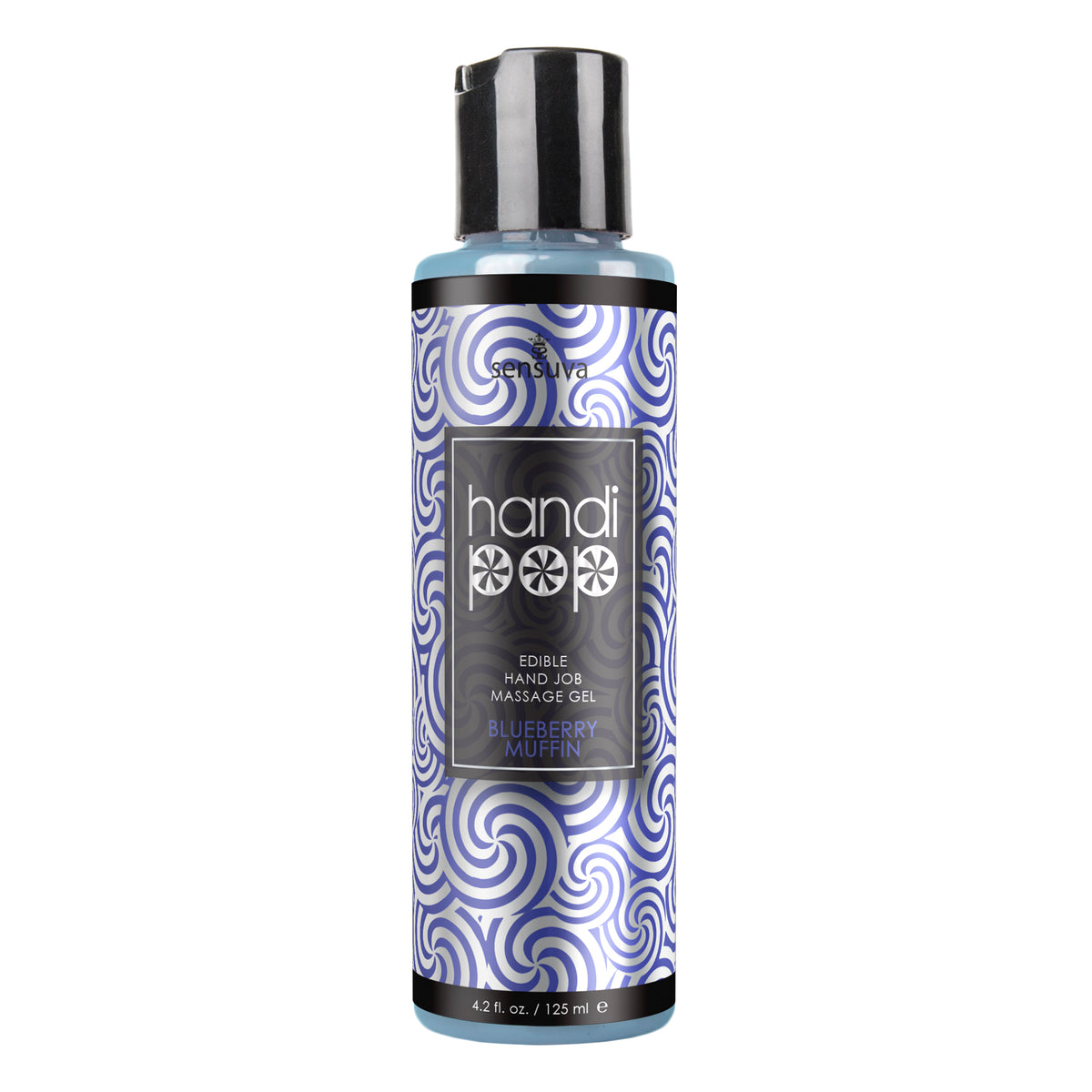 Handipop Edible Handjob Massage Gel - Blueberry Muffin - 4.2 Fl. Oz. by Sensuva from LoveMart Co.