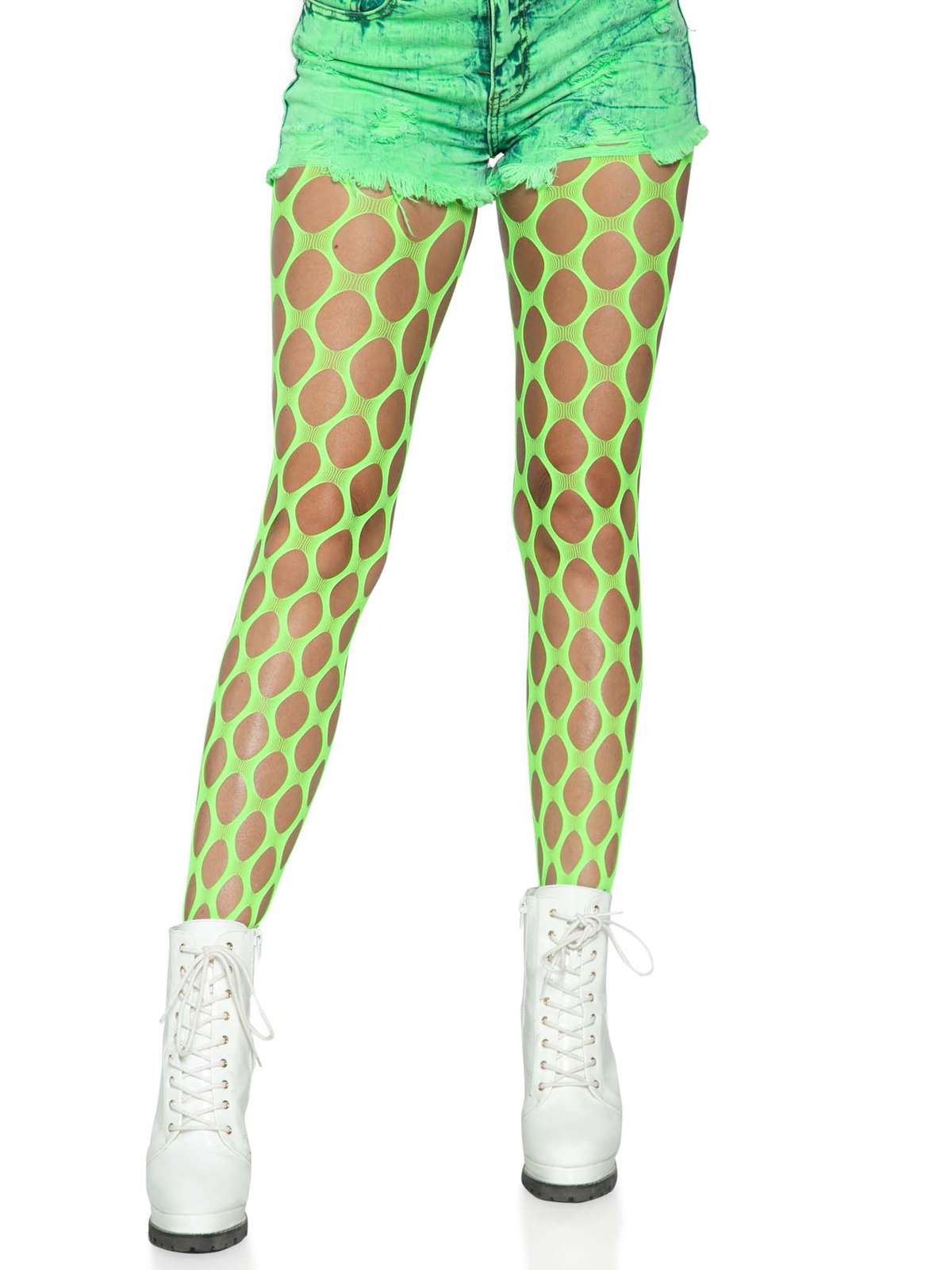Jumbo Pothole Net Tights - Neon - One Size by Leg Avenue from LoveMart Co.
