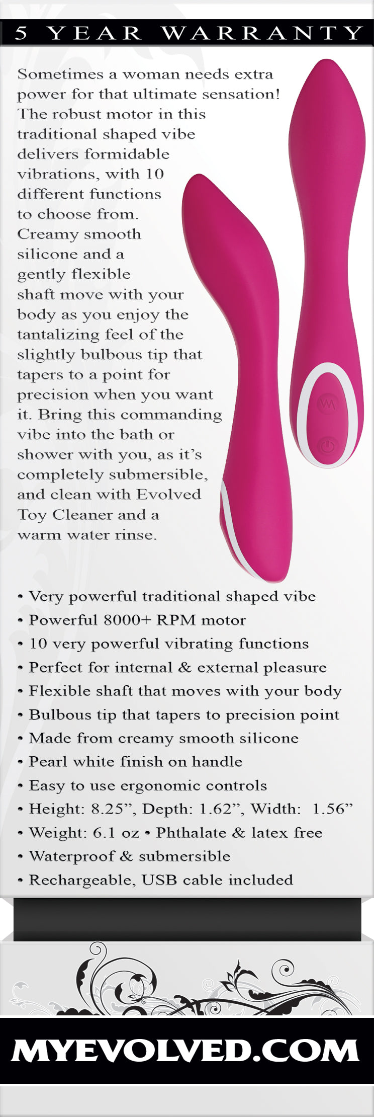 Evolved Monroe Vibe by Evolved Novelties from LoveMart Co.