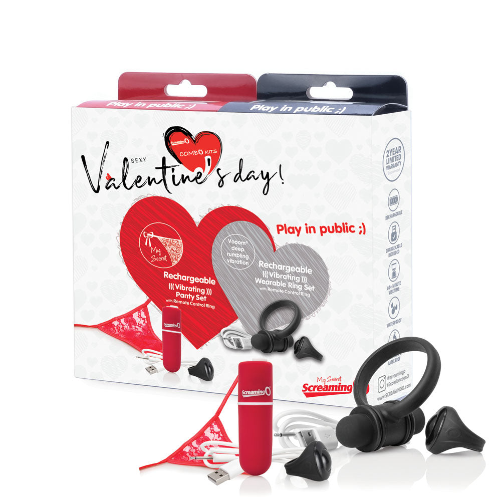2020 Valentine Combo - Panty/ring - Unit by Screaming O from LoveMart Co.