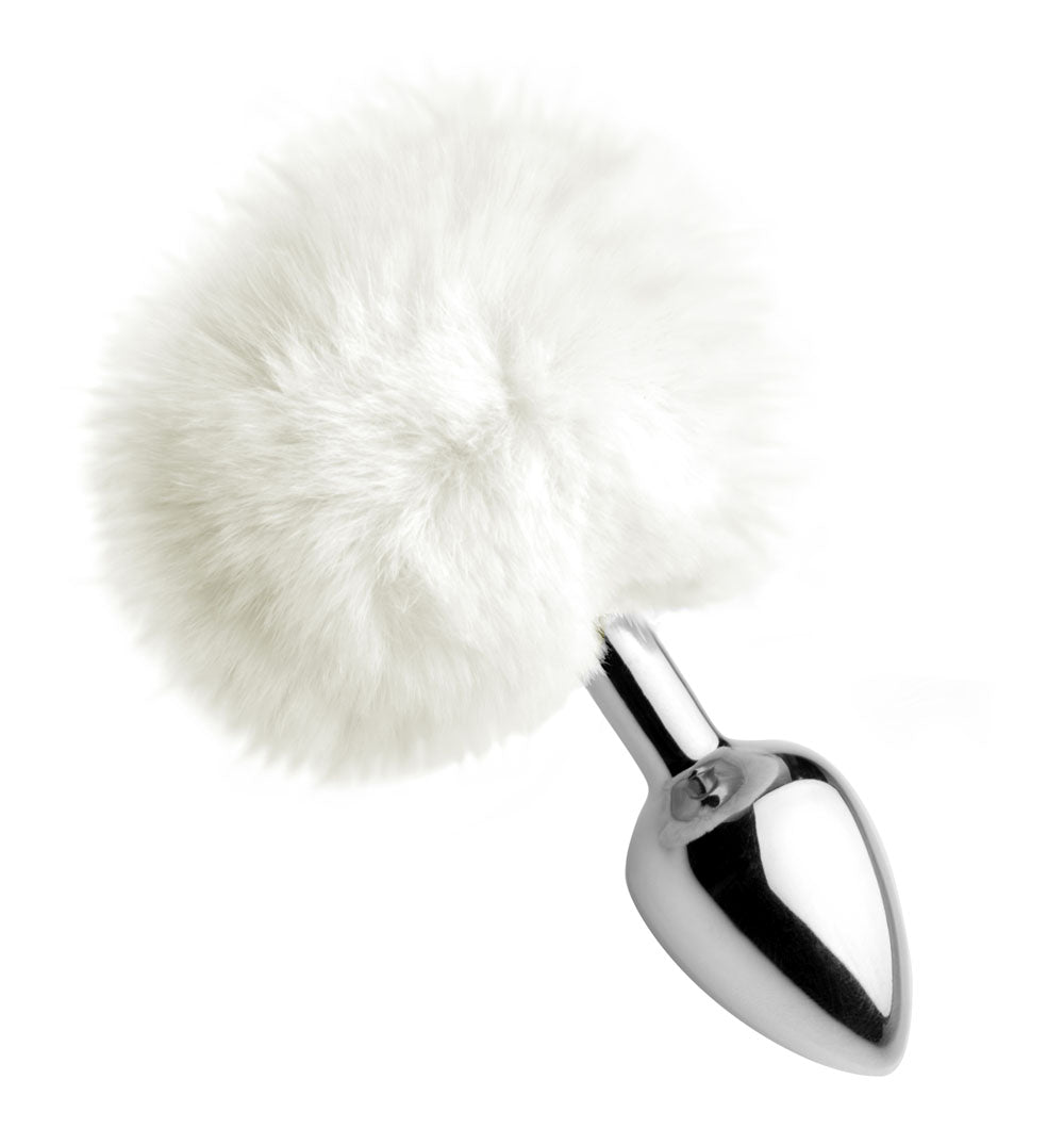 Fluffy Bunny Tail Anal Plug by XR Brands from LoveMart Co.