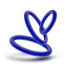 Performance - Vs4 Pure Premium Silicone Cockring Set - Indigo by Blush from LoveMart Co.