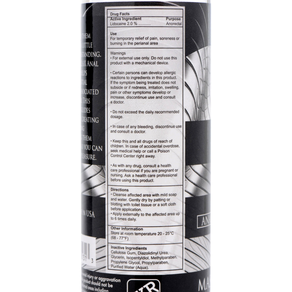 Ass Relax Lubricant Anal Desensitizer - 4.25 Fl. Oz. by XR Brands from LoveMart Co.