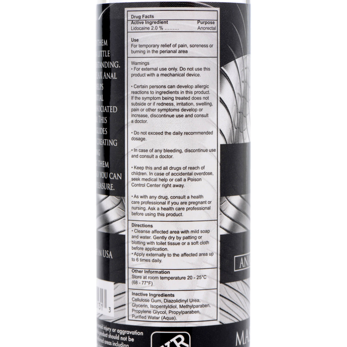 Ass Relax Lubricant Anal Desensitizer - 4.25 Fl. Oz. by XR Brands from LoveMart Co.