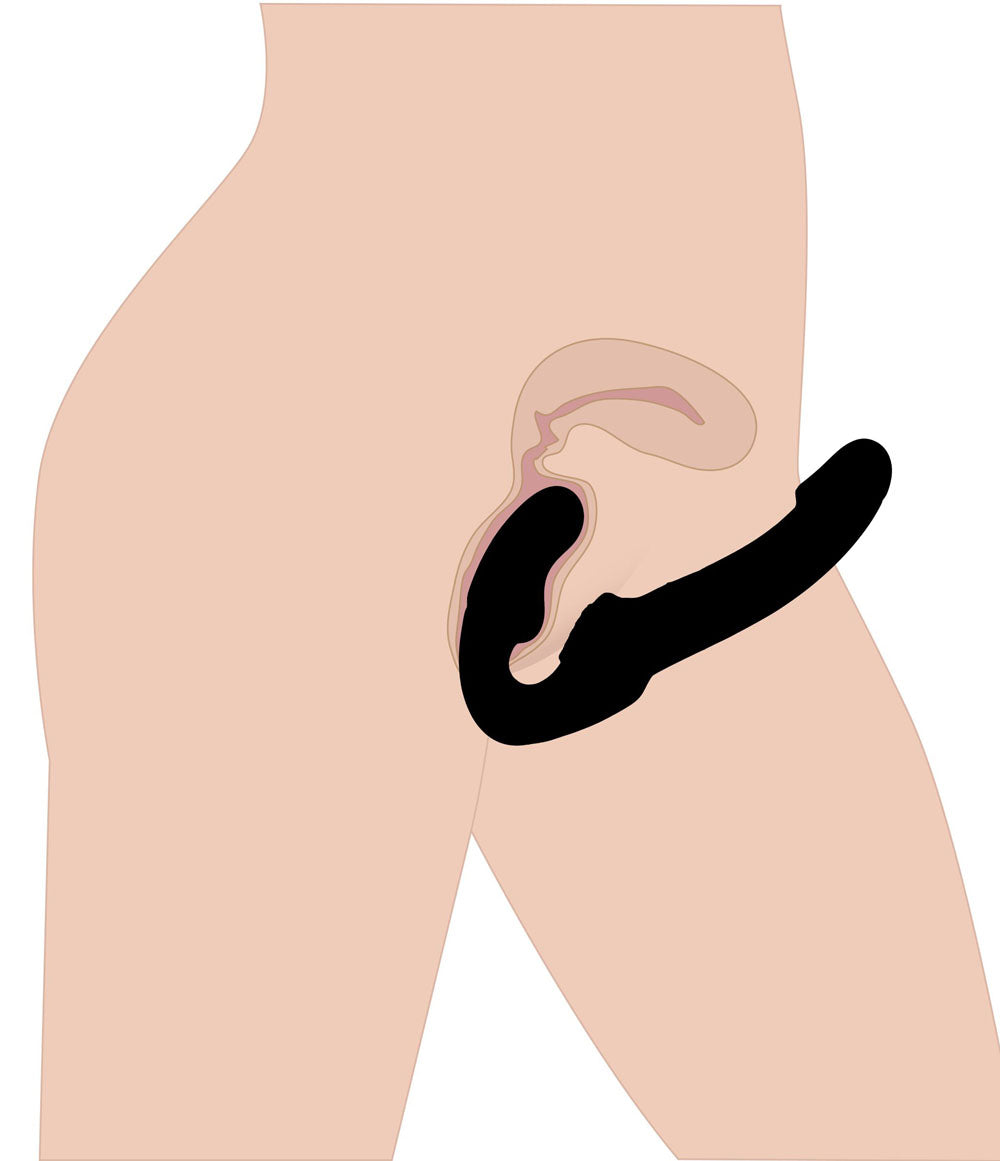 Evoke Rechargeable Vibrating Silicone Strapless Strap on by XR Brands from LoveMart Co.