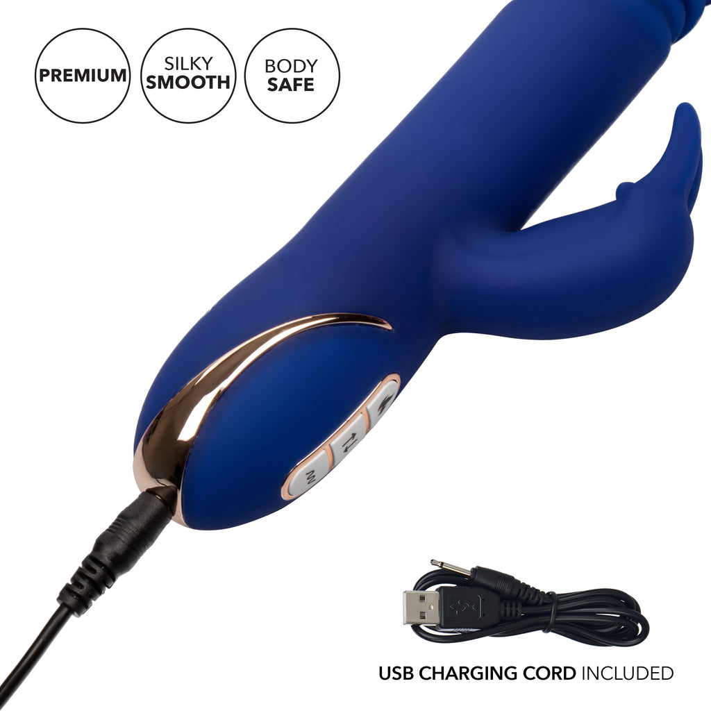 Jack Rabbit Signature Heated Silicone Thrusting G Rabbit by CalExotics from LoveMart Co.