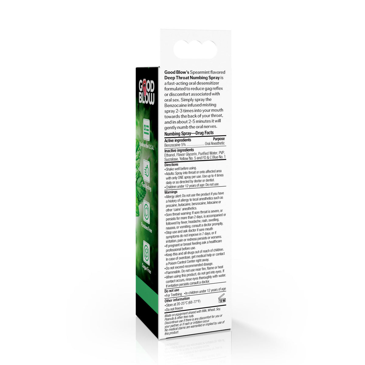 Deep Throat Spray 1oz - Spearmint by XR Brands from LoveMart Co.