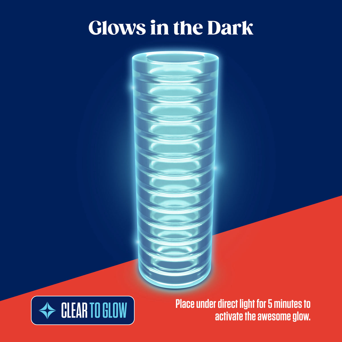 Rize - Ribz - Glow in the Dark Self - Lubricating Stroker by Blush from LoveMart Co.