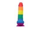 7.5" Pride Dildo - Rainbow by Viben from LoveMart Co.