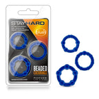 Stay Hard - Beaded Cock Rings - 3 Pack by Blush from LoveMart Co.
