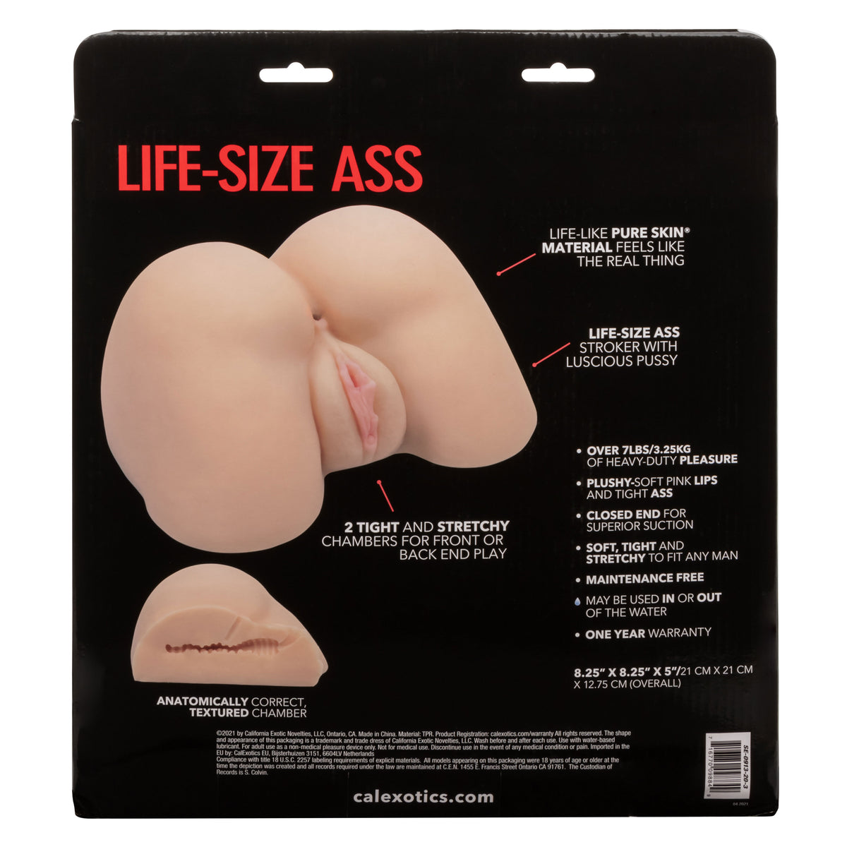 Stroke It Life-Size Ass by CalExotics from LoveMart Co.