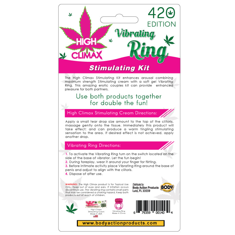 High Climax Vibrating Ring Stimulating Kit by Body Action from LoveMart Co.