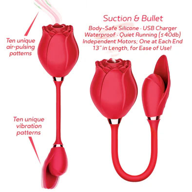 Wild Rose Suction and Bullet by Icon Brands from LoveMart Co.