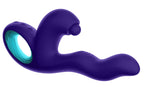 Klio Triple Action Thumping Rabbit Vibrator - Dark by Femme Funn from LoveMart Co.