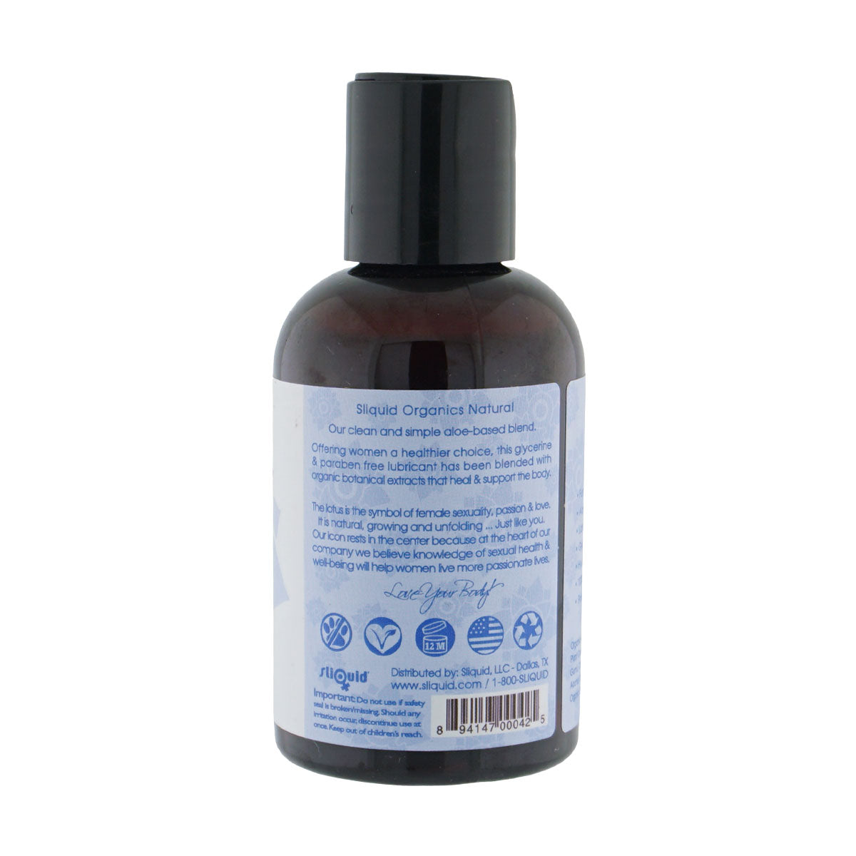 Organics Natural - 4.2 Fl. Oz. (124 ml) by Sliquid from LoveMart Co.