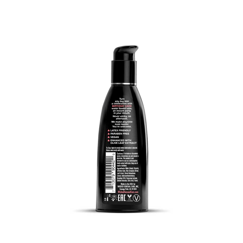 Birthday Cake Flavored Water Based Intimate Lubricant - 2 Fl. Oz. by Wicked Sensual Care from LoveMart Co.