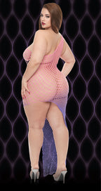 Violet Sky Off the Shoulder Mini Dress - Q by Lapdance from LoveMart Co.