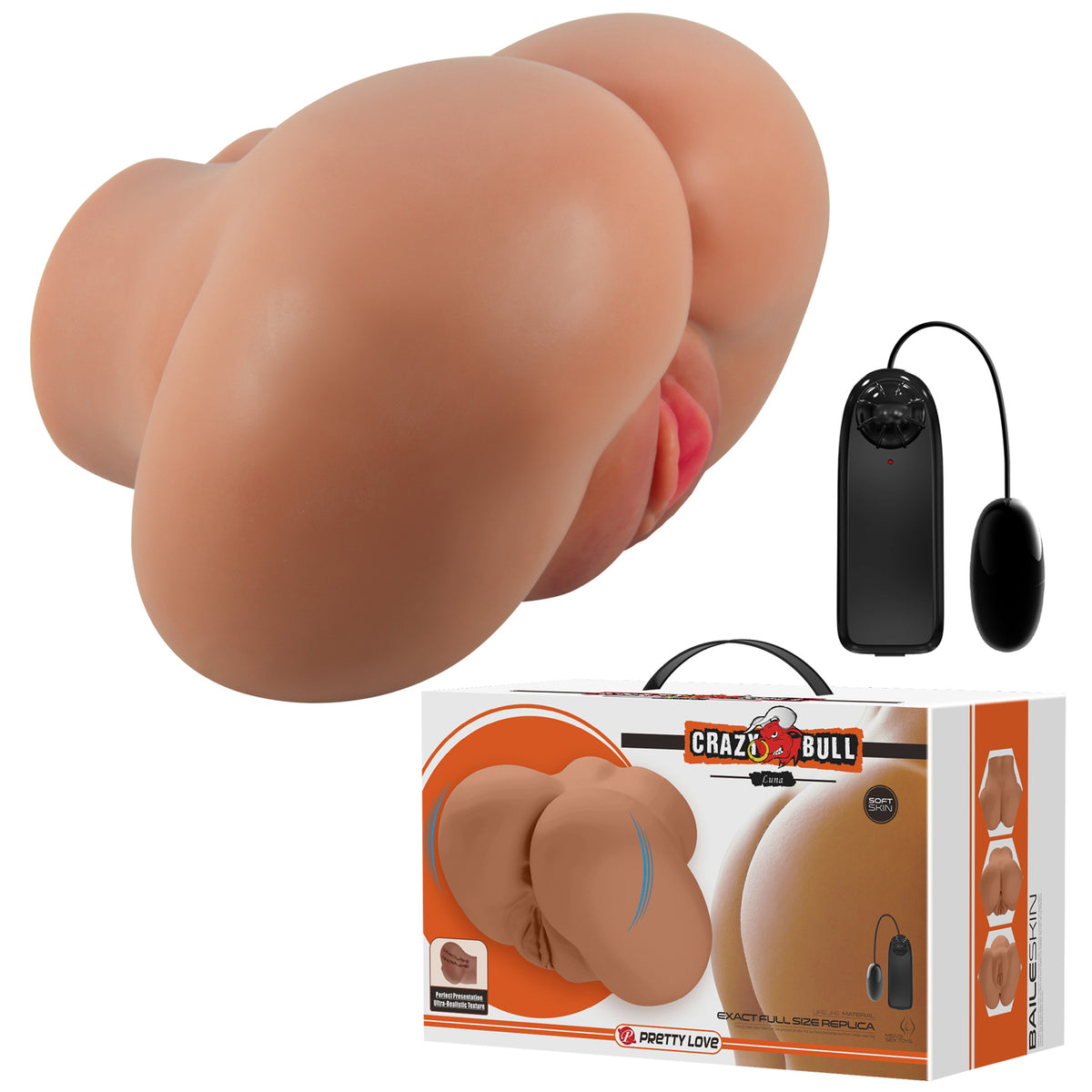 Luna Realistic Vagina and Ass Vibrator by Pretty Love from LoveMart Co.