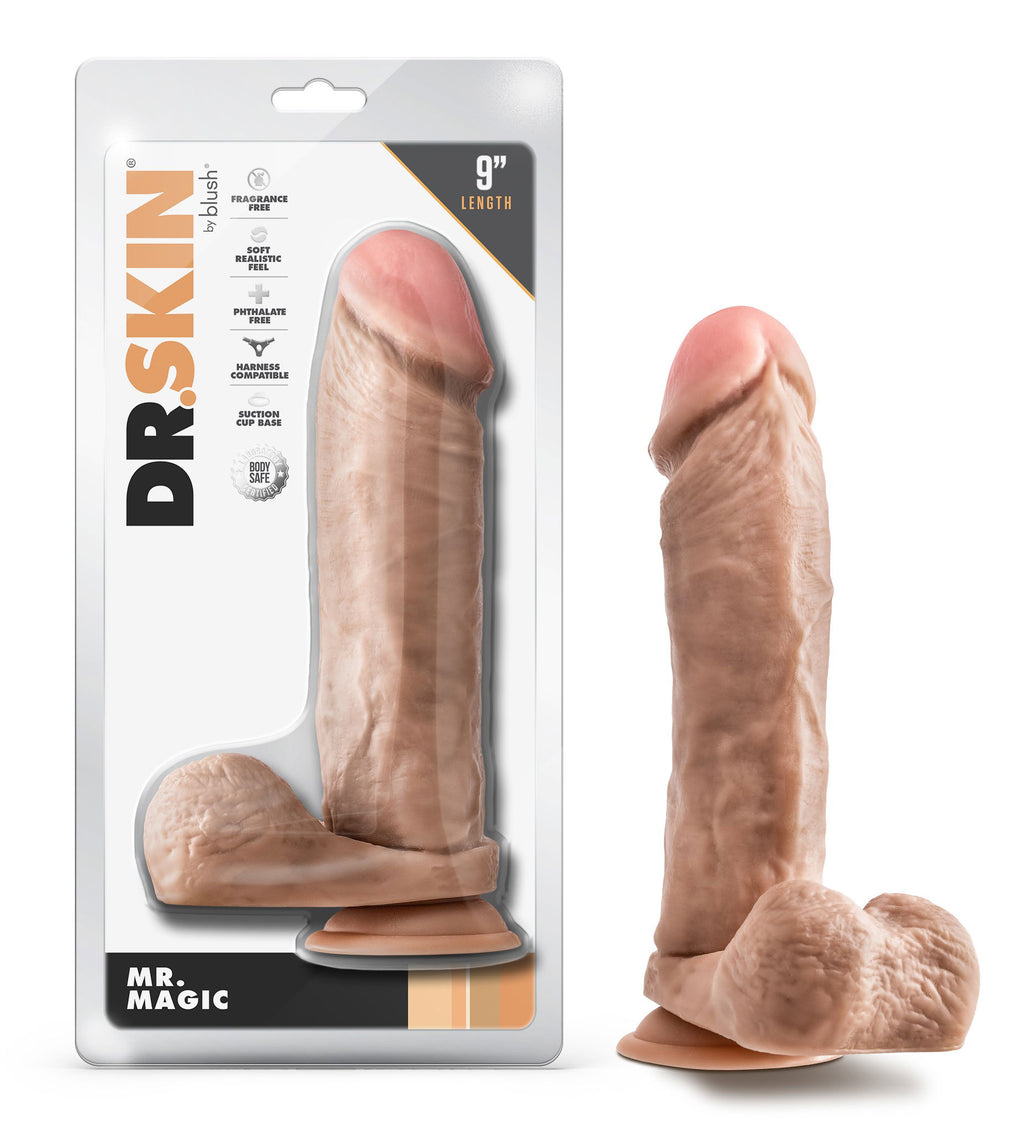 Dr. Skin - Mr. Magic - 9 Inch Dildo With Balls by Blush from LoveMart Co.
