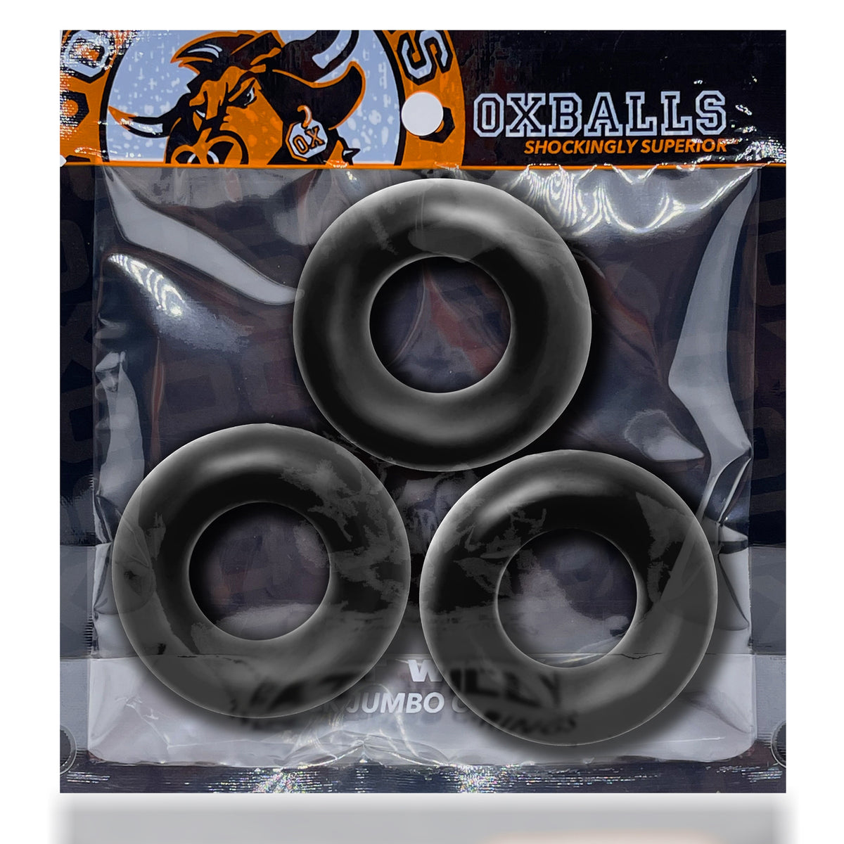 Fat Willy 3-Pack Jumbo C-Rings by Oxballs from LoveMart Co.