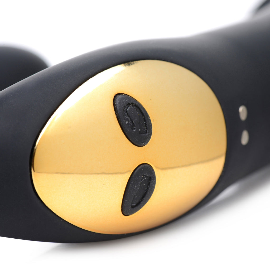 10x Pleasure Pose Come Hither Silicone Vibe With Poseable Clit Stim by XR Brands from LoveMart Co.