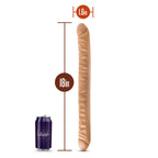 Dr. Skin - 18 Inch Double Dildo - Mocha by Blush from LoveMart Co.