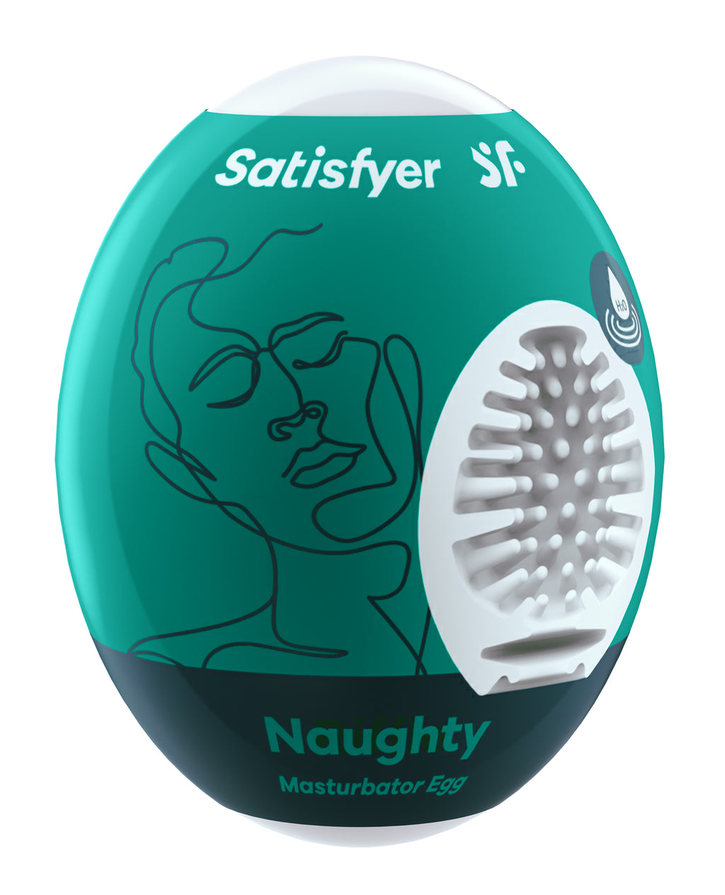 Satisfyer Masturbator Egg - Naughty - Dark by Satisfyer from LoveMart Co.