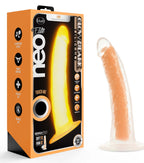 Neo Elite Glow in the Dark Lavo 7" Silicone Dual Density Dildo Neon by Blush from LoveMart Co.