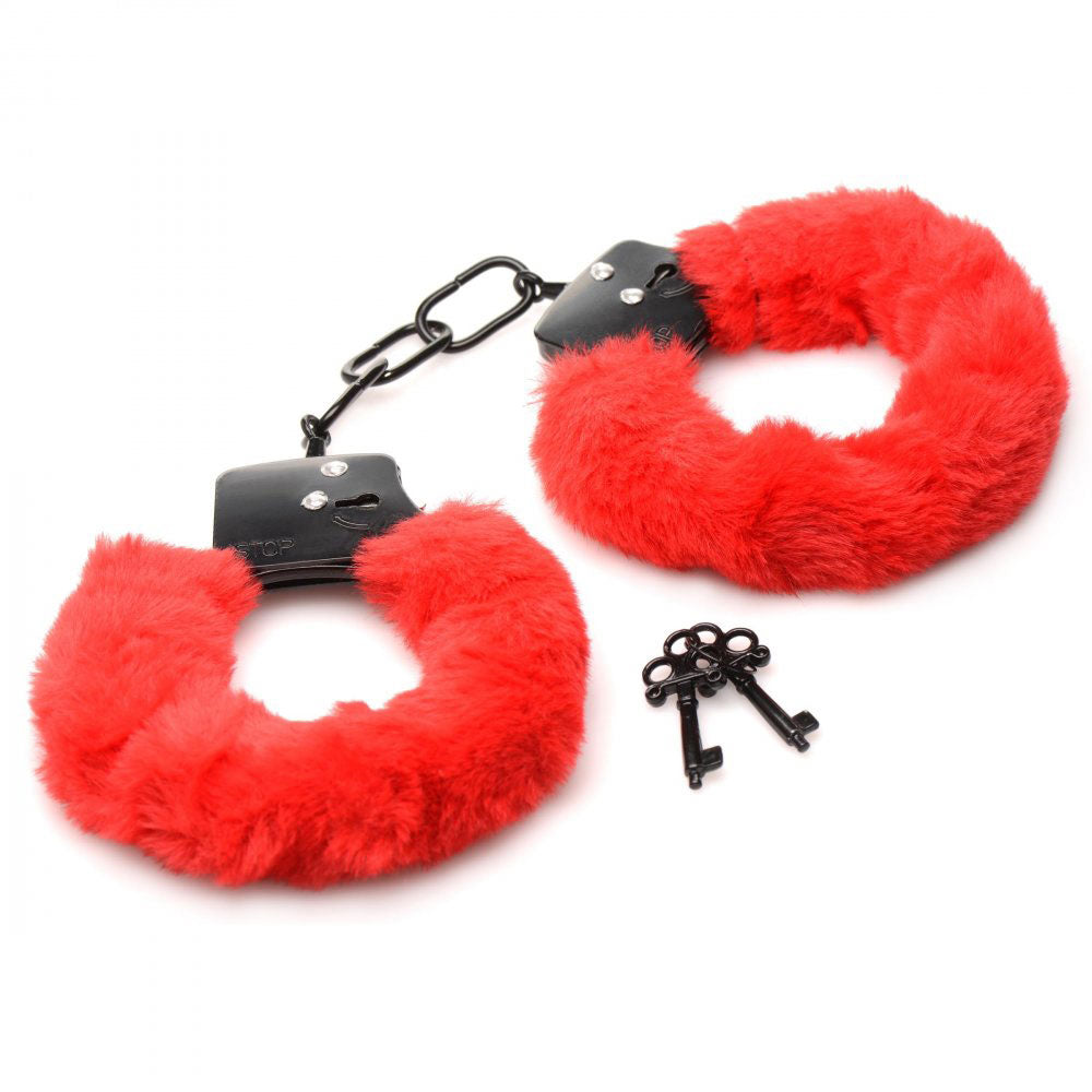 Cuffed in Fur Furry Handcuffs by XR Brands from LoveMart Co.